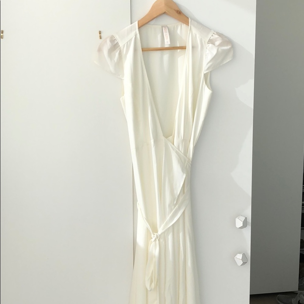 Endless Summer ivory wrap maxi